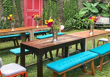 خمسة عشر مطعم ذات سمات الحدائق في جاكرتا التي سوف تهدئ عيونك