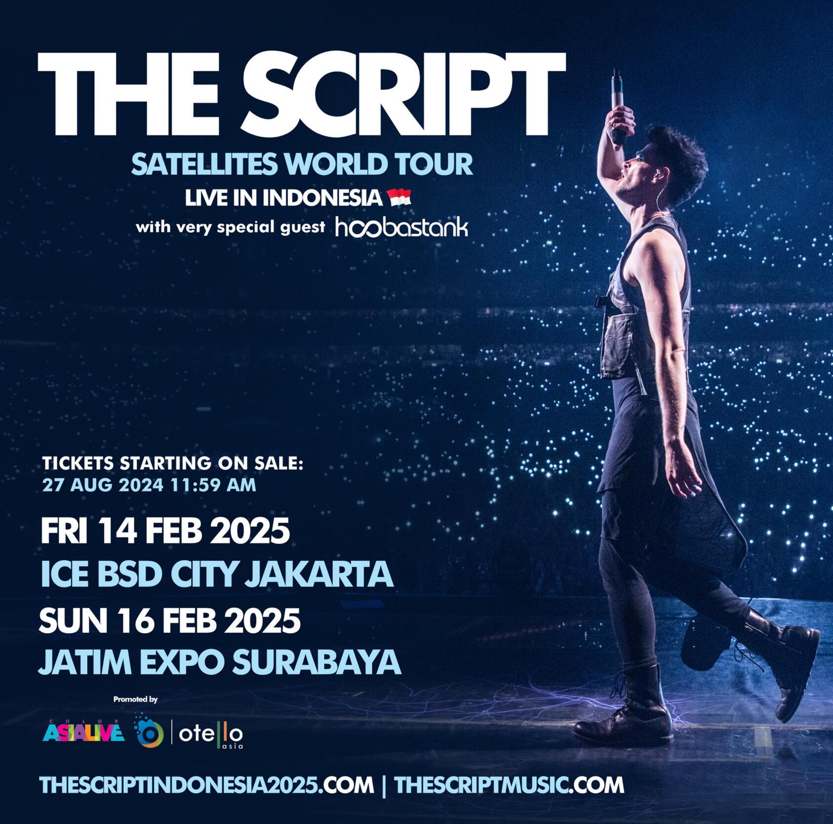 The Script Satellites World Tour Live in Indonesia - Jakarta
